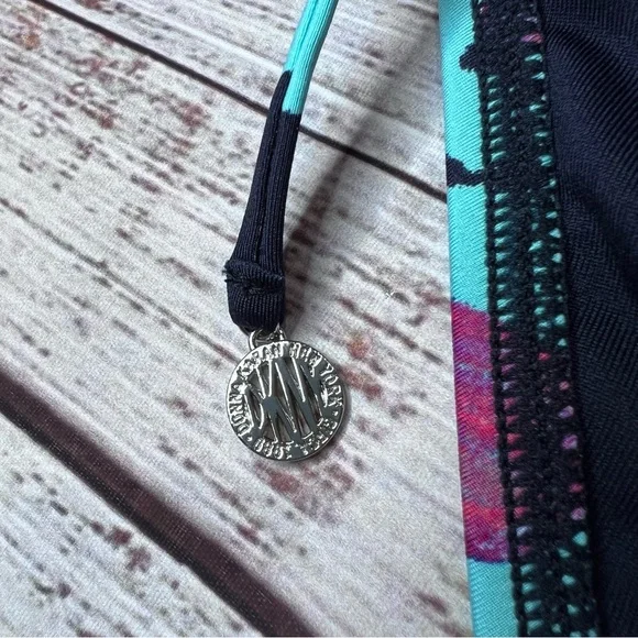 DKNY Floral Bikini Swim Bottom Navy - Picture 3 of 6